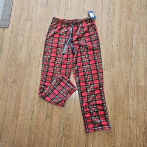 Red and Green Plaid Pajama Pants
